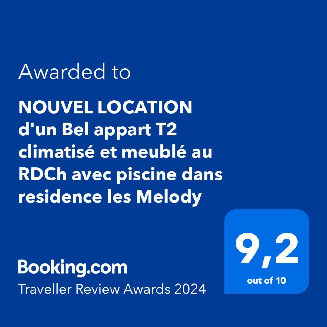 Nouvel Location D'Un Bel Appart T2 Climatise Et Meuble Au Rdch Avec Piscine Dans Residence Les Melody Santa-Maria-Poggio  외부 사진